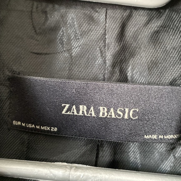 Zara long Black Blazer Jacket - Picture 4 of 6